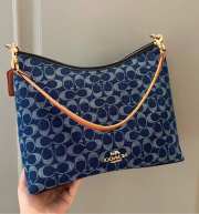 Uubags Coach Laurel Shoulder Bag In Signature Denim Im/Denim/Natural 28.5x24x9cm - 2