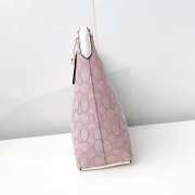 Uubags Coach Laurel Shoulder Bag In Signature Canvas White/Pink 28x18x11cm - 5