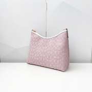 Uubags Coach Laurel Shoulder Bag In Signature Canvas White/Pink 28x18x11cm - 3
