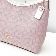 Uubags Coach Laurel Shoulder Bag In Signature Canvas White/Pink 28x18x11cm - 2