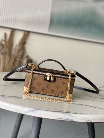 Uubags Louis Vuitton M29548 Vanity Pouch Trunk Monogram Reverse Pattern 20x10x5.5cm