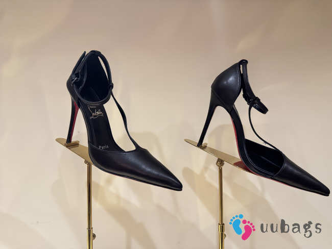 Uubags Christian Louboutin Kate calfskin leather pumps in black 10cm - 1