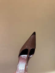 Uubags Christian Louboutin Kate patent leather pumps in brown 10cm - 5