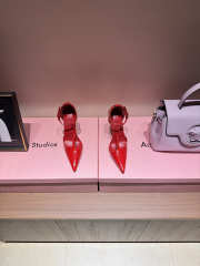 Uubags Christian Louboutin Kate patent leather pumps in red 10cm - 4