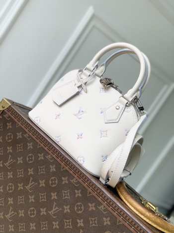 Uubags Louis Vuitton M2A086 Alma BB Bag Monogram Empreinte Pattern In Link Quartz 23.5x17.5x11.5cm