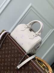 Uubags Louis Vuitton M2A099 Speedy Bandouliere 20 NV Bag Monogram Empreinte Pattern In Link Quartz 20.5x13.5x12cm - 1