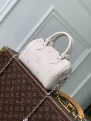 Uubags Louis Vuitton M2A099 Speedy Bandouliere 20 NV Bag Monogram Empreinte Pattern In Link Quartz 20.5x13.5x12cm - 6
