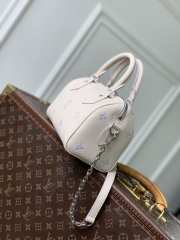 Uubags Louis Vuitton M2A099 Speedy Bandouliere 20 NV Bag Monogram Empreinte Pattern In Link Quartz 20.5x13.5x12cm - 5
