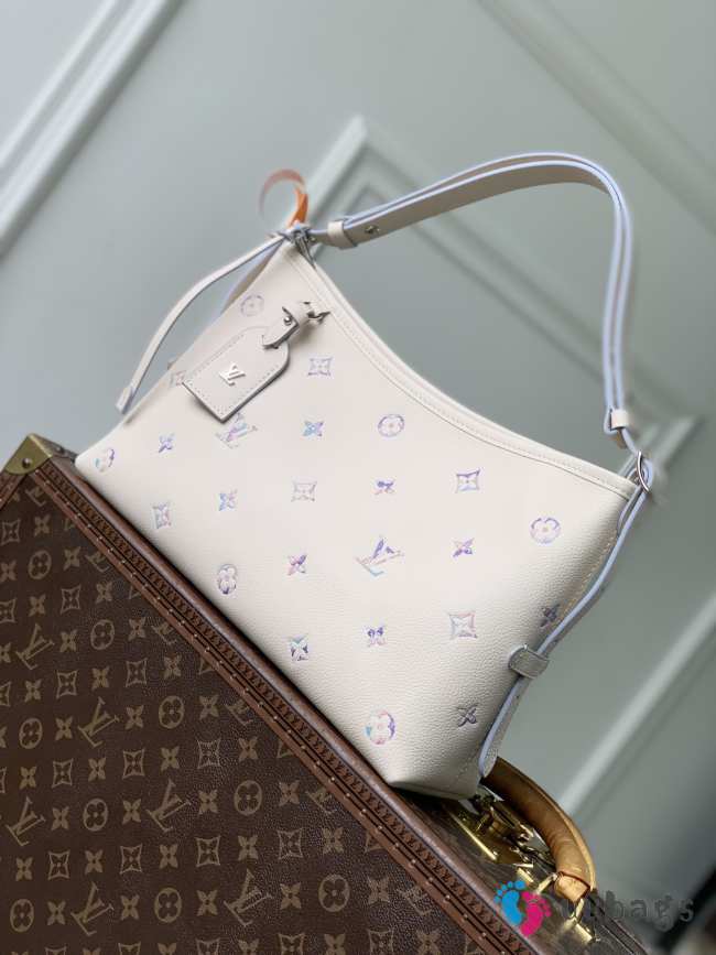 Uubags Louis Vuitton M2A369 CarryAll East West Bag Monogram Empreinte Pattern In Link Quartz 36x19x10cm - 1