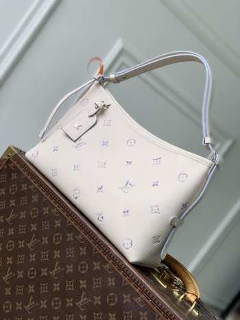 Uubags Louis Vuitton M2A369 CarryAll East West Bag Monogram Empreinte Pattern In Link Quartz 36x19x10cm