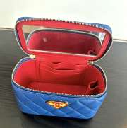 New Arrivals 2026 Chanel Vanity with chain lambskin, enamel and gold-plated metal in blue, yellow, and red 9.5x16x8cm - 5