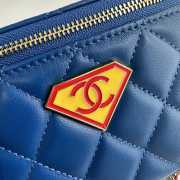 New Arrivals 2026 Chanel Vanity with chain lambskin, enamel and gold-plated metal in blue, yellow, and red 9.5x16x8cm - 3
