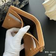 Uubags Lady Dior Dahlia Wallet Beige and Light Brown Two-Tone Cannage Lambskin 12x9x2cm - 6
