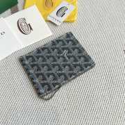 Uubags Goyard Saint-Thomas Bifold Money Clip Card Holder Goyardine Canvas Grey 11x2x9cm - 1