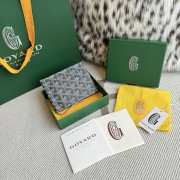 Uubags Goyard Saint-Thomas Bifold Money Clip Card Holder Goyardine Canvas Grey 11x2x9cm - 6