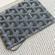 Uubags Goyard Saint-Thomas Bifold Money Clip Card Holder Goyardine Canvas Grey 11x2x9cm - 2