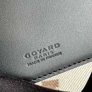 Uubags Goyard Saint-Thomas Bifold Money Clip Card Holder Goyardine Canvas Black & Tan 11x2x9cm - 6