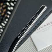 Uubags Goyard Saint-Thomas Bifold Money Clip Card Holder Goyardine Canvas Black & Tan 11x2x9cm - 2