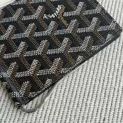 Uubags Goyard Saint-Thomas Bifold Money Clip Card Holder Goyardine Canvas Black & Tan 11x2x9cm - 3