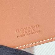 Uubags Goyard Saint-Thomas Bifold Money Clip Card Holder Goyardine Canvas Brown 11x2x9cm - 5