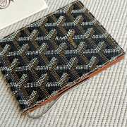 Uubags Goyard Saint-Thomas Bifold Money Clip Card Holder Goyardine Canvas Brown 11x2x9cm - 4
