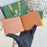Uubags Goyard Saint-Thomas Bifold Money Clip Card Holder Goyardine Canvas Brown 11x2x9cm - 3