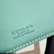 Uubags Goyard Saint-Thomas Bifold Money Clip Card Holder Goyardine Canvas Green 11x2x9cm - 4