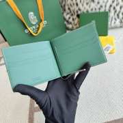 Uubags Goyard Saint-Thomas Bifold Money Clip Card Holder Goyardine Canvas Green 11x2x9cm - 3