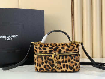 Uubags YSL small Gaby vanity bag in pony hair leather 18x11x6.5cm