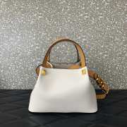 Uubags Valentino Garavani Small Soft Leather Shopping Bag In Ivory 25x15x17.5cm - 5
