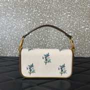Uubags Valentino Garavani Locò Small Linen Bag With Embroidery Natural/Multicolor 20x11x5cm - 2