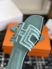 Uubags Hermes Oran sandal in blue H262201Z - 6
