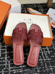 Uubags Hermes Oran sandal in rouge H262201Z - 1