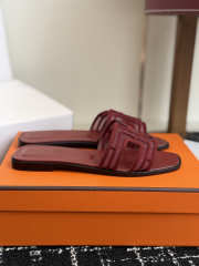 Uubags Hermes Oran sandal in rouge H262201Z - 6