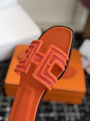 Uubags Hermes Oran sandal in orange H262201Z - 6