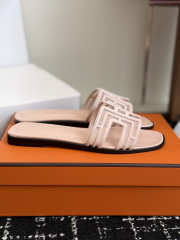 Uubags Hermes Oran sandal in beige nude H262201Z - 6