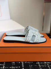 Uubags Hermes Oran sandal in light blue H262201Z - 4