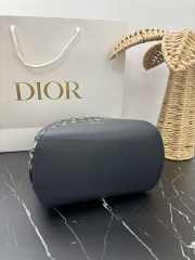Uubags Small Dior Medaillon Bucket Bag Blue Dior Oblique Jacquard 19x18x12.5cm - 5
