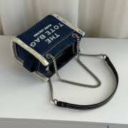 Uubags Small Marc Jacobs The denim Chain Medium Tote Bag 18x10x15cm - 4