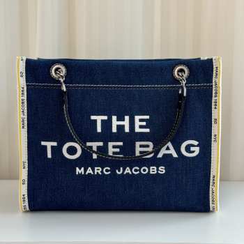 Uubags Large Marc Jacobs The denim Chain Medium Tote Bag 33x15x26cm