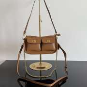 Uubags Coach Twin Turnlock Waverly Bag In Brown 22x13x7cm - 1