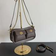 Uubags Coach Twin Turnlock Waverly Bag In Dark Chocolate 22x13x7cm - 3