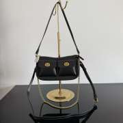 Uubags Coach Twin Turnlock Waverly Bag In Black 22x13x7cm - 1