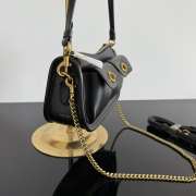 Uubags Coach Twin Turnlock Waverly Bag In Black 22x13x7cm - 2