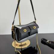 Uubags Coach Twin Turnlock Waverly Bag In Black 22x13x7cm - 3