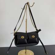 Uubags Coach Twin Turnlock Waverly Bag In Black 22x13x7cm - 6