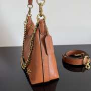 Uubags Coach Juliet Shoulder Bag 25 With Quilting In Brass/Amber Brown 27.5x11.5x10.5cm - 2