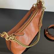 Uubags Coach Juliet Shoulder Bag 25 With Quilting In Brass/Amber Brown 27.5x11.5x10.5cm - 5