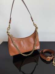 Uubags Coach Juliet Shoulder Bag 25 With Quilting In Brass/Amber Brown 27.5x11.5x10.5cm - 6
