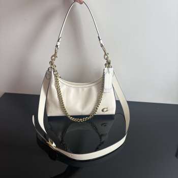 Uubags Coach Juliet Shoulder Bag 25 With Quilting In White 27.5x11.5x10.5cm